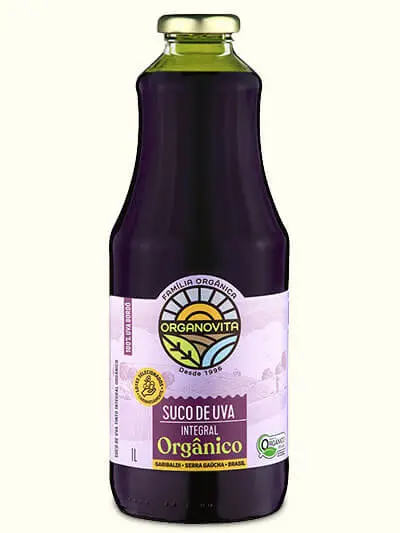 Suco de Uva Orgânico Artesanu Organovita